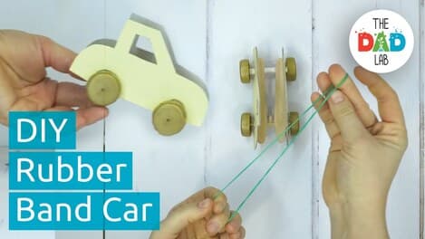 Using a Rubber Band to Build a Car