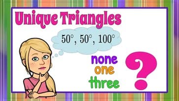 How Many Unique Triangles | 7.G.A.2