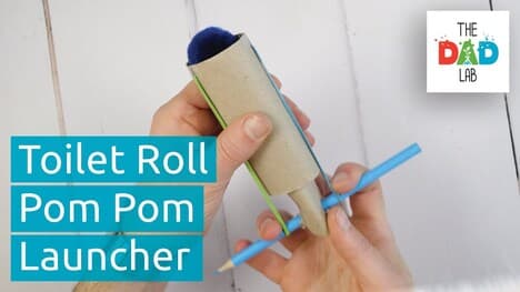 How to Make Pom Pom Launcher from Toilet Paper Roll