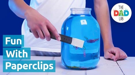 DIY Magnetic Fishing Game for Kids using Paper Clips