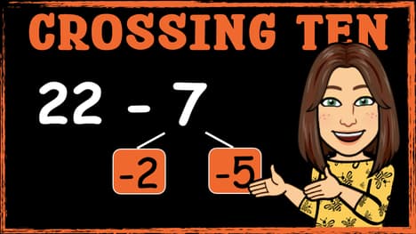 Subtracting Using the Crossing 10 Method