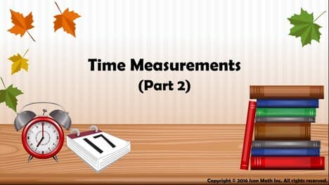 Time Measurements (Part 2)
