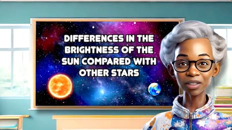 Differences in the Brightness of the Sun Compared with Other Stars