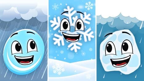 Learn About Different Types Of Precipitation! | Earth Science Song For Kids | KLT