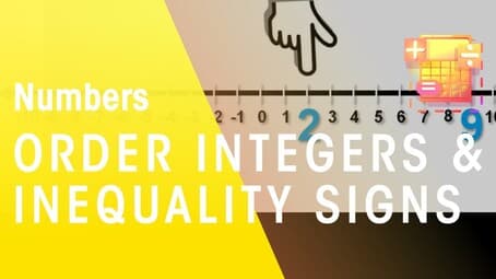 How To Order Integers &amp; How To Use Inequality Signs