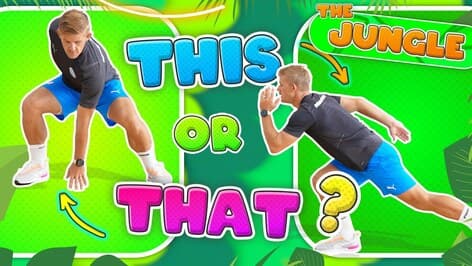 This or that exercise game -  PE fitness workout - (jungle theme)