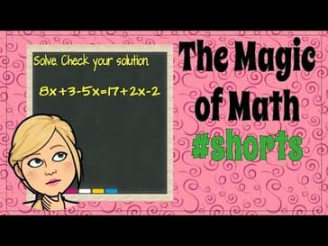 Solve by Combining Like Terms