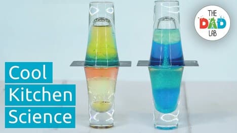 Science Experiment: Density with Two Glasses
