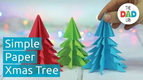 How to Make a 3D Paper Christmas Tree