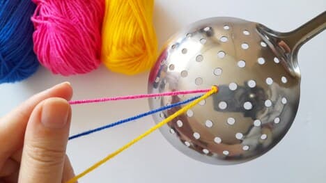 Craft Ideas: How To Braid Using a Draining Spoon