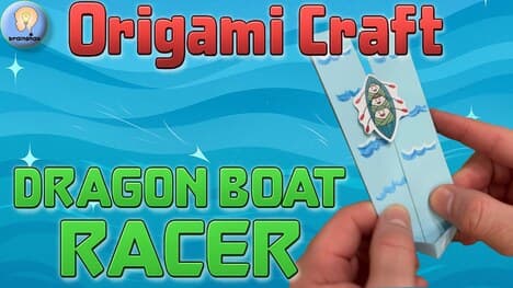 Easy Dragon Boat Festival Craft (Origami)