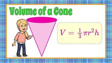Volume of a Cone Using Diameter