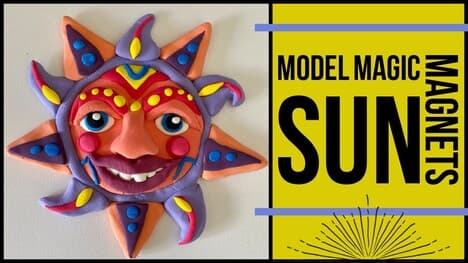 How To Make Model Magic Sun Magnets