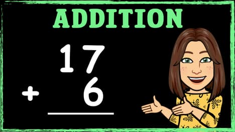 Column Addition with 2-Digit and 1-Digit Numbers