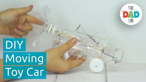How to Make a Plastic Bottle Toy Car with a Propeller