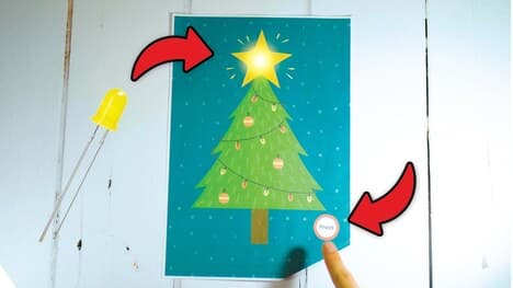 DIY Craft: Glowing Christmas Tree with Easy LED Circuit