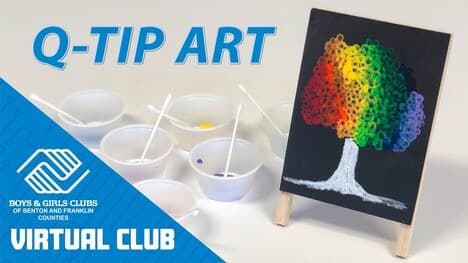 Q-Tip Art: How To Create A Colorful Tree