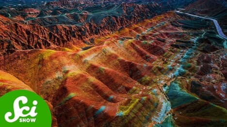 What Made These Rainbow Mountains?