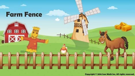 Farm Fence (Solve word problems to find the perimeter of a rectangular shape)