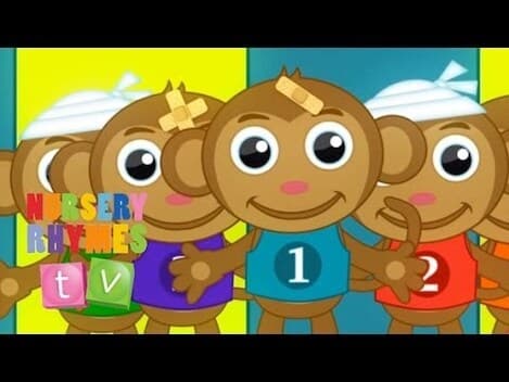 FIVE LITTLE MONKEYS | Classic Nursery Rhymes | English Songs For Kids | Nursery Rhymes TV