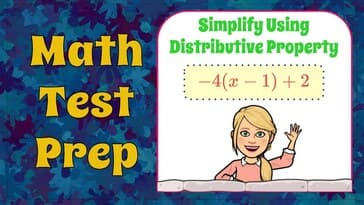 Distribute to Simplify an Expression