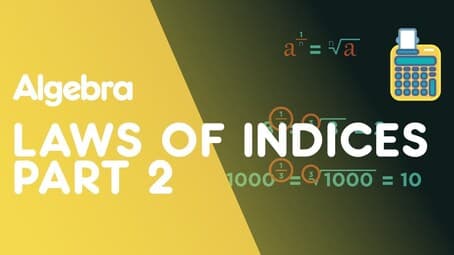 Laws Of Indices Part 2: Negatives & Fractions