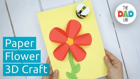 DIY Craft: 3D Paper Flower