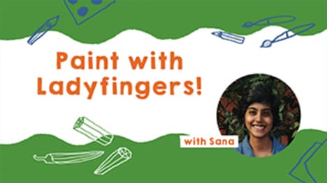 DIY Okra Finger Painting