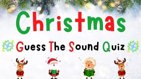 Christmas Guess The Sound Quiz| Christmas Games | 4K