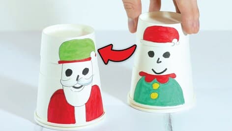 DIY Craft: Christmas Paper Cup Dolls