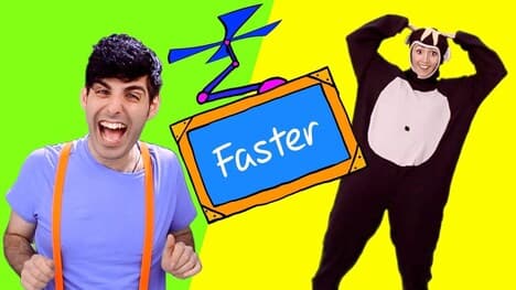 Head Shoulders Knees And Toes Speed Up Challenge - Dance Along with Bella & Beans