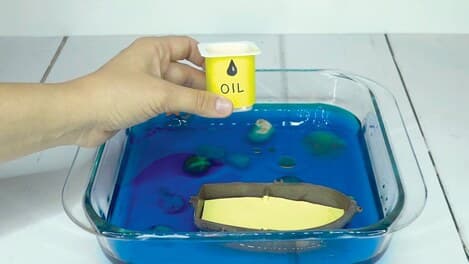 Ocean Oil Spill Simulation & Cleanup Activity