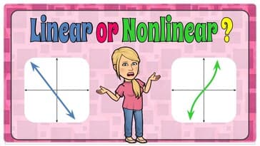 Classify Graphs and Equations as Linear or Nonlinear