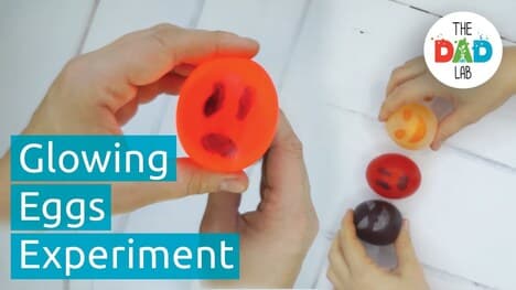 DIY Glowing Egg Monsters for Halloween