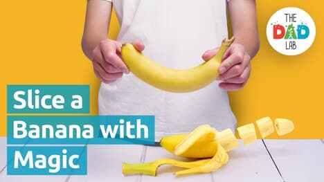 Magic Trick: Slice a Banana Without Peeling It