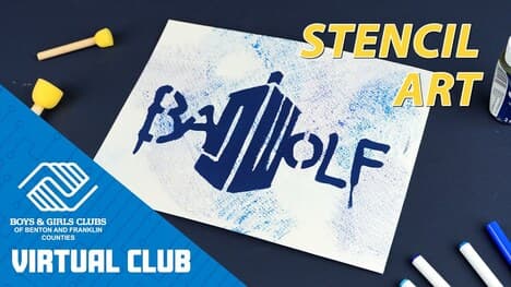 Stencil Art Project: Bad Wolf Design From Dr. Who