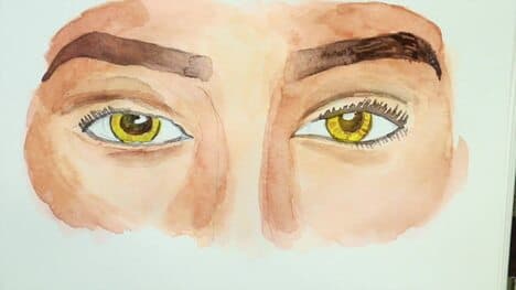 How to Paint Eyes - Watercolor & Colored Pencil (Mission Gold Pure Pigment set)