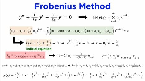 Power Series Solutions Part 2: Frobenius Method