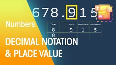 Place Value & Decimals | Numbers | Maths