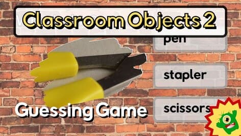 Classroom objects | A Guessing Game | +Free Worksheets | Part 2 | English ESL Activities