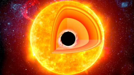What If There's A Black Hole Inside The Sun? (Hawking Stars)