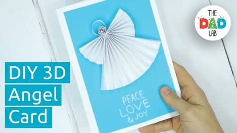 DIY 3D Angel Christmas Card