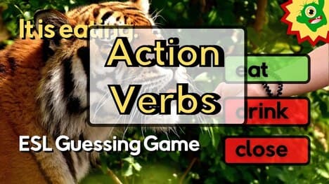 Action verbs for ESL students | English Guessing Game