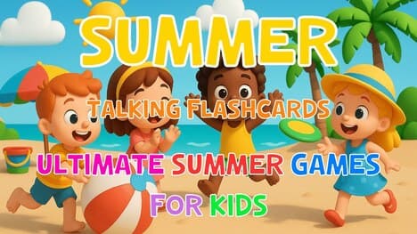 Summer Talking Flashcards & Fun Games for Kids