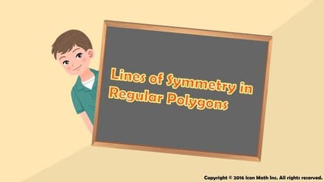 Line of Symmetry in Regular Polygons