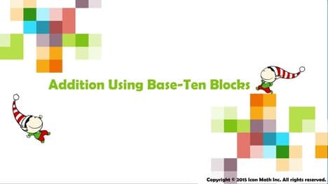 Addition Using Base-Ten Blocks