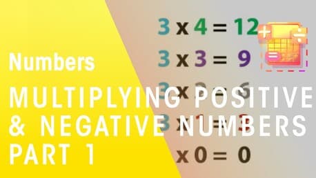 Learn How To Multiply Positive & Negative Numbers