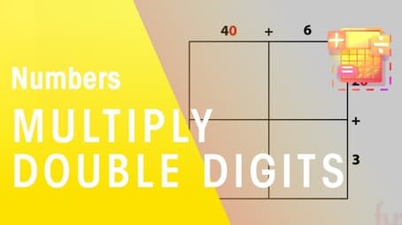 How to multiply whole numbers by double digit numbers