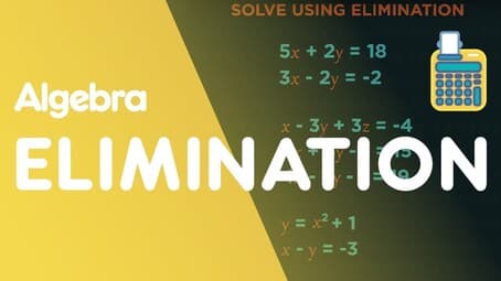 Simultaneous Equations By Elimination