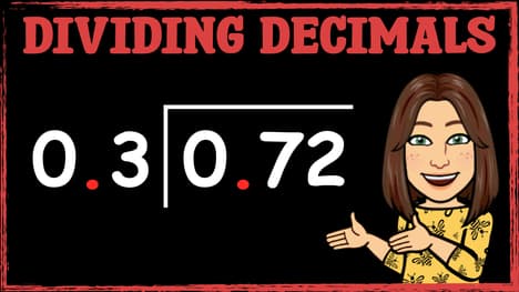 Dividing Decimals by Decimals: Bus Stop Method